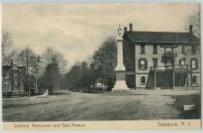 Buy New York Caledonia Soldiers Monument and East Ave Intersection Unpaved roa~229