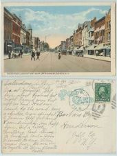 Buy New York Batavia Main St Looking West From Center St Paved Road w/Trolley ~196