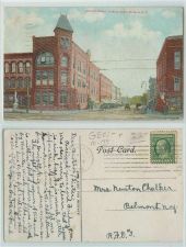 Buy New York Batavia Jackson St Looking South Intersection w/Old Buildings Hor~199