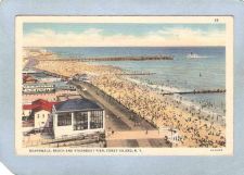 Buy New York Coney Island Amusement Park Postcard Boardwalk Beach & Steamboat ~339