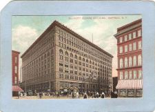 Buy New York Buffalo Ellicott Square Building Street Scene w/Trolley Car & Hor~2716