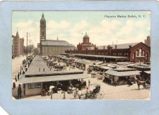 Buy New York Buffalo Chippewa Market w/Horses & Wagons ny_box4X1~2749