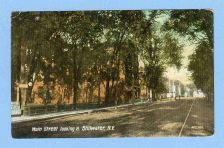 Buy New York Stillwater Main St Looking North Tree Lined Unpaved Road w/Trolle~306