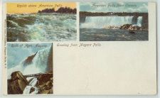 Buy New York Niagara Falls 3 Small Views Of Niagara Falls Private Mailing Card~257