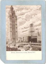 Buy New York Coney Island Amusement Park Postcard Dreamland Tower top_box1~406