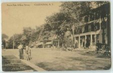 Buy New York Cazenovia North Side Albany St Tree Lined Street Scene w/Horse an~239