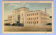 Buy New York Syracuse New York Central Station Street Scene View Large Stone S~230