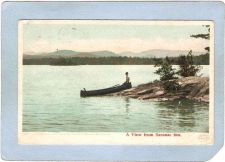 Buy New York Saranac Lake A View From Saranac Inn ny_box5~1939