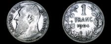 Buy 1904 Belgian 1 Franc World Silver Coin - Belgium