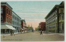 Buy New York Clayton James St Intersection w/Old Buildings and Horse and Wagon~219