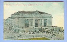 Buy New York NY City New Grand Central Terminal View Large Stone Terminal w/Ra~240
