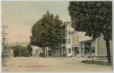 Buy New York Worcester Main St Unpaved road w/Old Buildings Old Car~291
