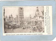 Buy New York Coney Island Amusement Park Postcard Luna Park Center Court The H~450