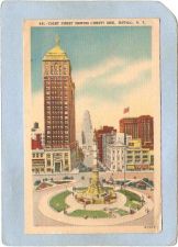 Buy New York Buffalo Court Street Showing Liberty Bank Street Scene Intersecti~2740