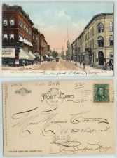 Buy New York Jamestown East Third St. Looking East Trolley Car and Tracks Old ~129