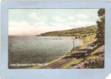 Buy New York Port Kent Lake Champlain At Port Kent w/R R Tracks ny_box5~1391