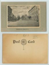 Buy New York Union Nanticoke St. Framed Street Scene w/old cars~111