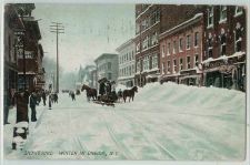Buy New York Oneida Snowbound Winter In Oneida Snow Covered Street Scene w/Hig~236