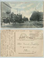 Buy New York Homer North Side Main St Looking South Street Scene Horses and Wa~160