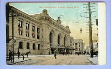 Buy New York Albany New York Central Station Street Scene View Large Stone Sta~207