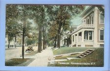 Buy New York Schenectady Nott Terrace Tree Lined Street Scene View w/Large Old~237