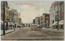 Buy New York Carthage State Street Unpaved Road w/Old Buildings and Horse and ~217