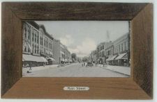 Buy New York Dansville Main StBrown Framed Street Scene Unpaved Road w/Old Car~233