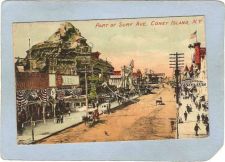 Buy New York Coney Island Amusement Park Postcard Part Of Surf Ave Coney Islan~362