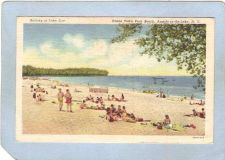 Buy New York Angola-On-The-Beach Bathing In Lake Erie Evans Town Park Beach ny~2354