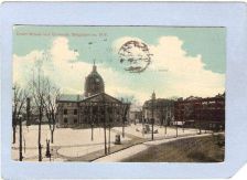 Buy New York Binghamton Court House Square Street Scene Intersection w/Trolley~590