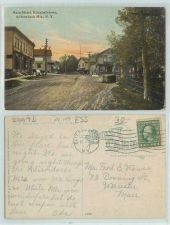 Buy New York Elizabethtown Adirondack Mts Main St Unpaved Road Horses and Wago~177