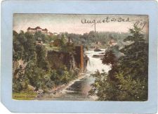 Buy New York Ausale Chasm Hotel Ausable Chasm & Rainbow Falls w/Date Written O~1449
