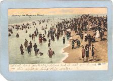 Buy New York Brighton Beach Amusement Park Postcard Bathing At Brighton Beach ~317