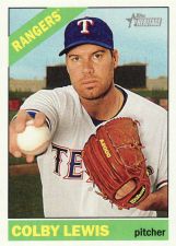 Buy 2015 Topps Heritage #286 - Colby Lewis - Rangers