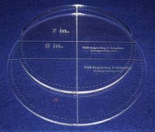 Buy 2 Piece Circle Set - with Seam Allowance 7", 8" ~ 1/4" Thick - Long Arm