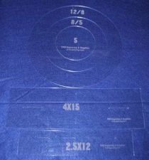Buy Common Size Pillow/Fabric Acrylic Templates -5 Piece Round Set -Sew/Quilt 1/8"