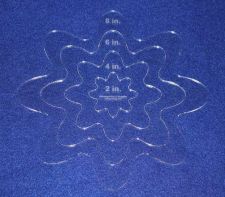 Buy 4 Piece Nested Daisy Set 1/8" Clear Acrylic - Quilting/Embroidery Templates