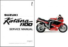 Buy 88-94 Suzuki GSX1100F Katana Service Repair Manual CD ---- GSX 1100 F GSX1100