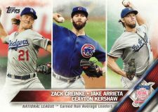 Buy 2016 Topps #58 - NL ERA LL - Zack Greinke - Jake Arrieta - Clayton Kershaw