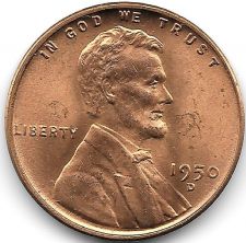 Buy United States 1950-D Unc Lincoln Wheat Cent~Free Shipping