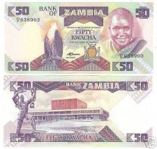 Buy ZAMBIA LARGE SUPER COLORFUL UNC 50 KWACHA~FREE SHIPPING