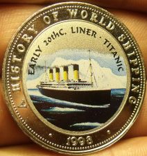 Buy Proof Somalia 1998 25 Shillings~The Titanic~Multicolored~Free Shiping