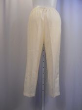 Buy Alfred Dunner Size 16 Winter Palace Pants Solid Ivory Proportioned Short Women’s