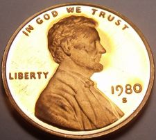 Buy United States Proof 1980-S Lincoln Cent~See All Our Lincoln Proofs~Free Shipping