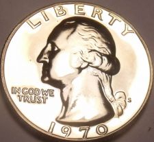 Buy 1970-S PROOF WASHINGTON QUARTER~SEE ALL R PROOFS~FR/SHI