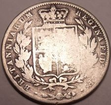 Buy Huge Rare Silver Great Britain 1844 Half Crown~Scarce Date Coin~Free Shipping