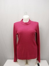 Buy Womens Crewneck Sweater KAREN SCOTT SIZE 2XL Solid Raspberry Long Sleeves Pullov