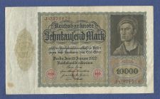 Buy GERMANY 10000 MARK 1922 REICHSBANKNOTE J 0371979 "VAMPIRE NOTE" Large Note