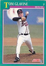 Buy Tom Glavine #206 - Braves 1991 Score Baseball Trading Card