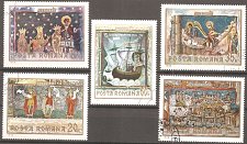 Buy [RO2142] Romania: Frescoes from N. Moravian Monasteries (1969) CTO Short Set